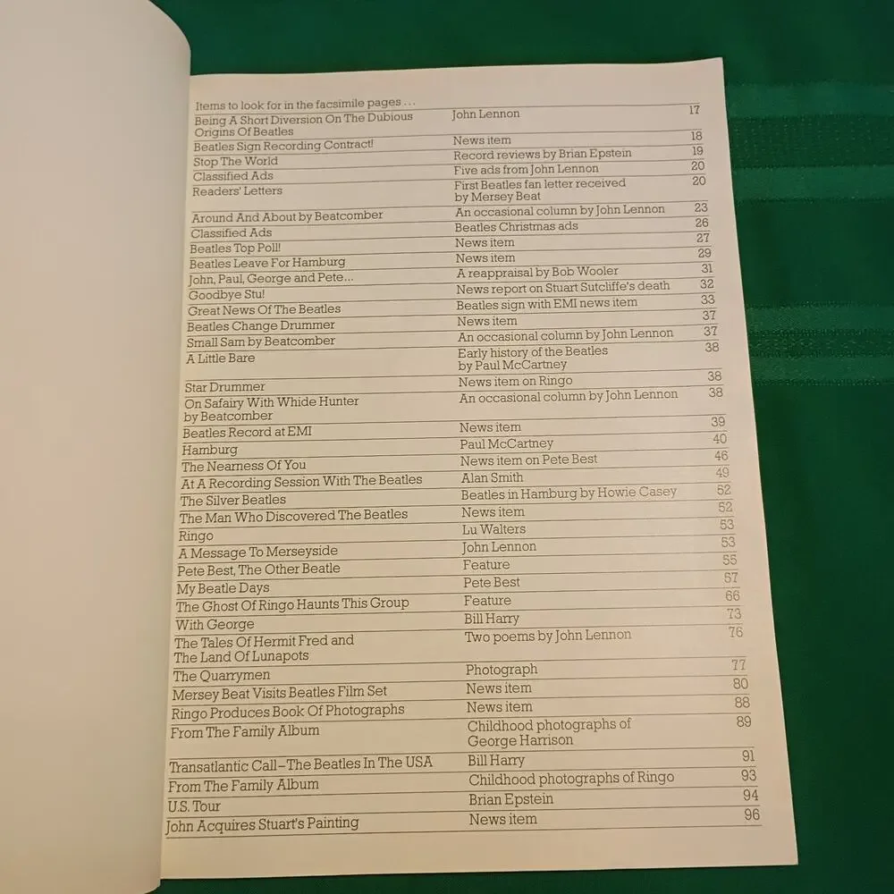Mersey Beat: The Beginnings of The Beatles Bill Harry 1977 Omnibus Press Soft